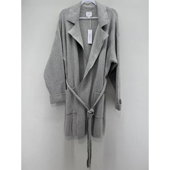 GILLI Light Gray Long Line Wrap Sweater - Picture 1 of 5